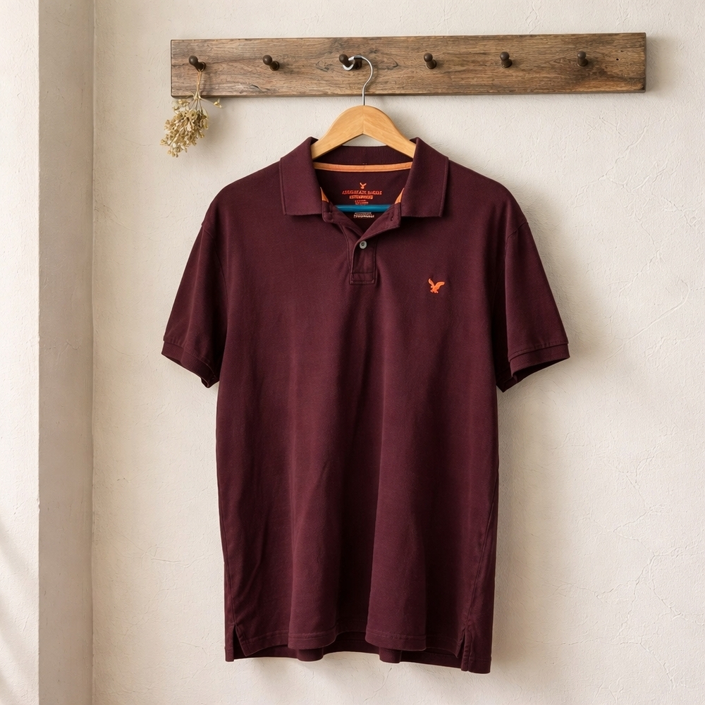 Men's Maroon Polo Shirt